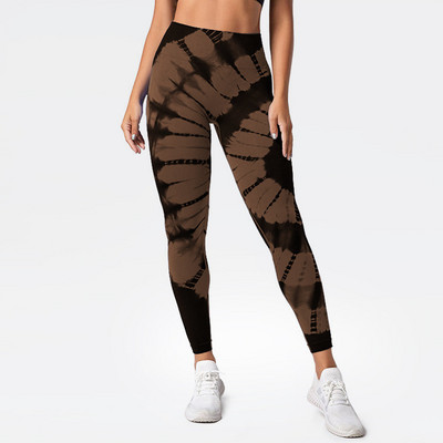 Γραβάτα Dye Leggings Workout Σέξι μαύρο ροζ ουράνιο τόξο ψηλόμεσο παντελόνι γιόγκα Scrunch Butt Lifting Ελαστικό καλσόν Παντελόνι γυμναστικής