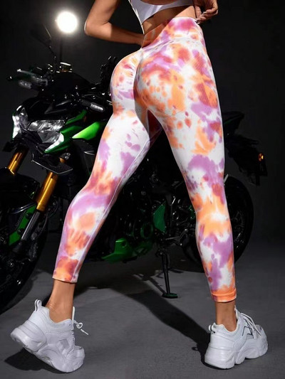 Nove hlače za jogu u boji breskve boje breskve Brzosušeće uske tajice visokog struka bez šava Hlače za fitness za trčanje na otvorenom