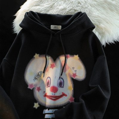 Vintage American Graffiti Harajuku majice s kapuljačom Ženske jesenske i zimske majice s kapuljačom Debele majice s kapuljačom s kapuljačom za žene