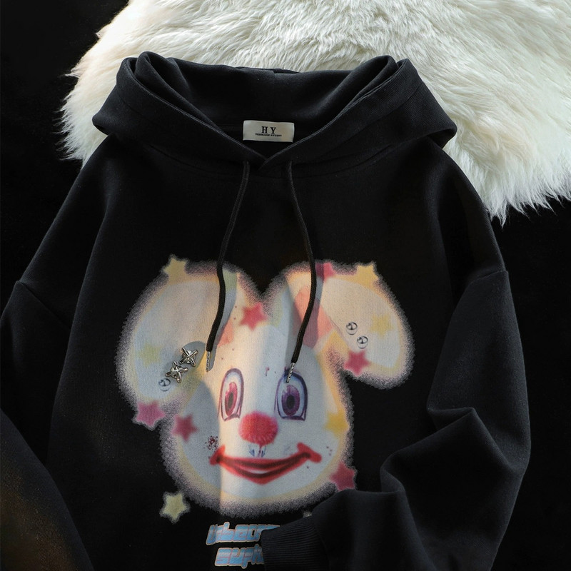 Vintage American Graffiti Harajuku majice s kapuljačom Ženske jesenske i zimske majice s kapuljačom Debele majice s kapuljačom s kapuljačom za žene