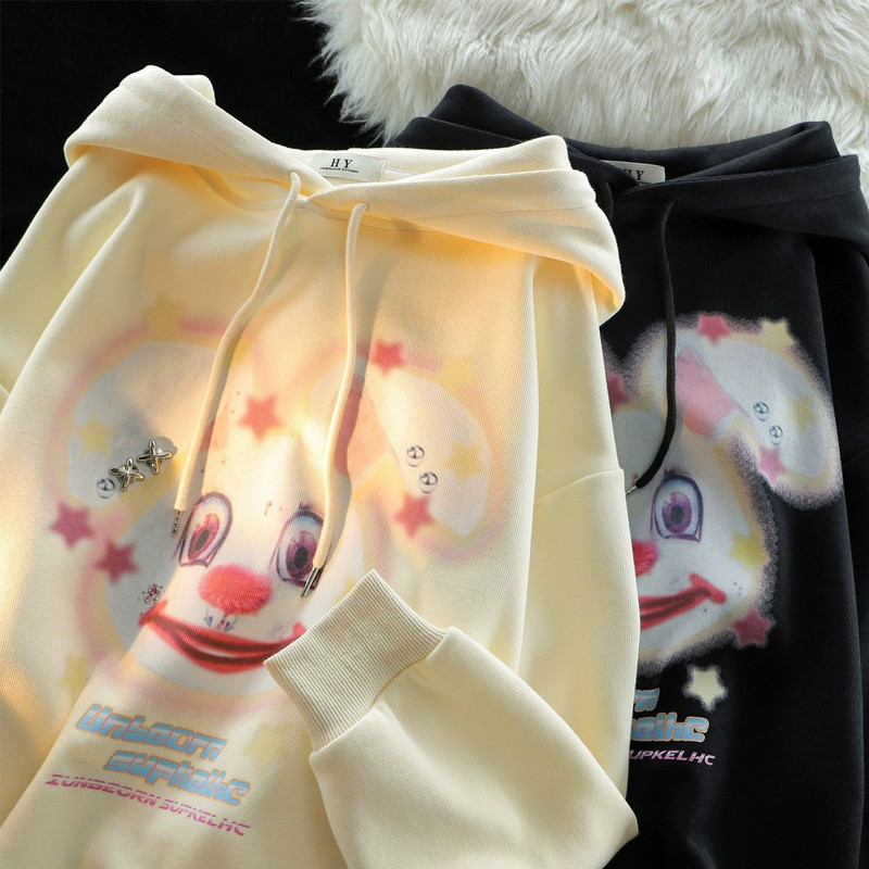 Vintage American Graffiti Harajuku majice s kapuljačom Ženske jesenske i zimske majice s kapuljačom Debele majice s kapuljačom s kapuljačom za žene