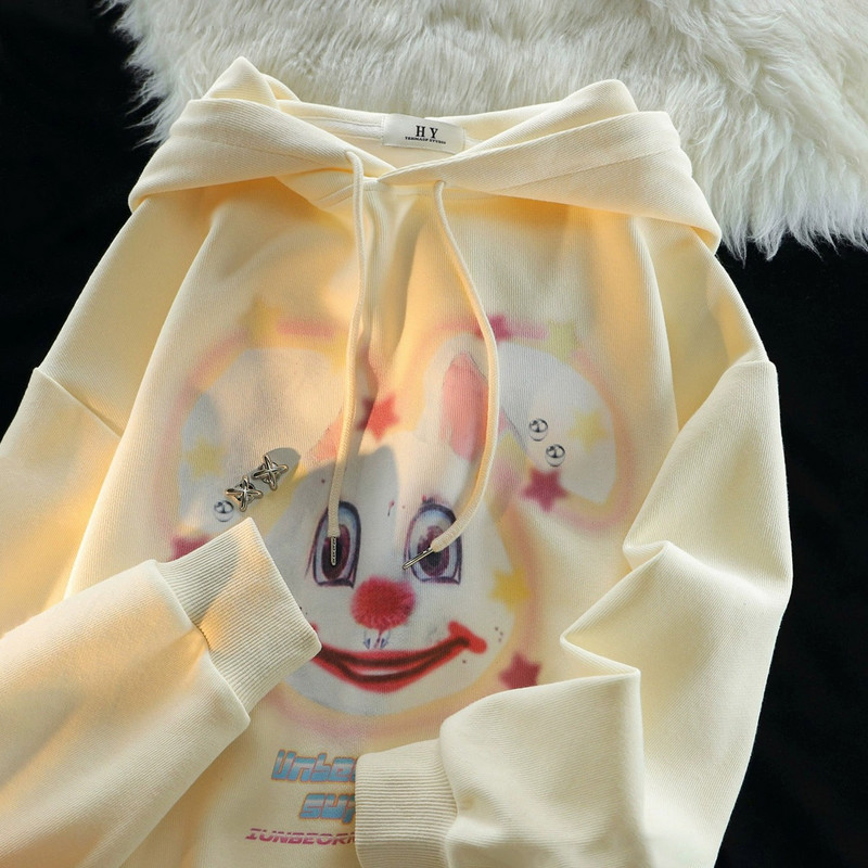 Vintage American Graffiti Harajuku majice s kapuljačom Ženske jesenske i zimske majice s kapuljačom Debele majice s kapuljačom s kapuljačom za žene