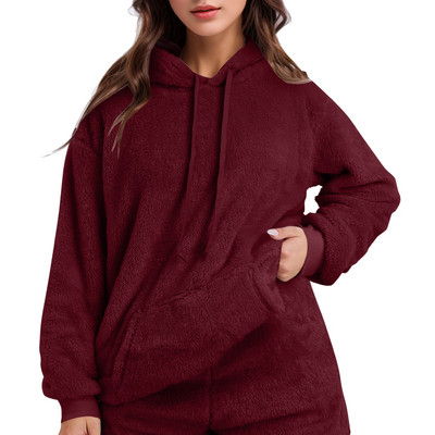 Flis majice s kapuljačom Ženske jesenske zimske plišane tople pahuljaste majice s kapuljačom Opuštena debela majica s kapuljačom Harajuku korejski baršunasti pulover
