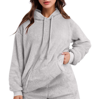 Flis majice s kapuljačom Ženske jesenske zimske plišane tople pahuljaste majice s kapuljačom Opuštena debela majica s kapuljačom Harajuku korejski baršunasti pulover