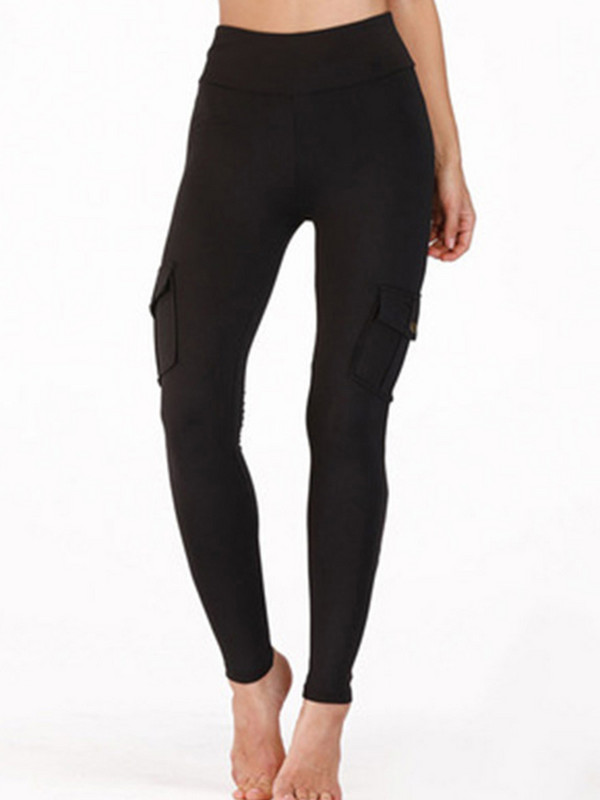 Γυναικείο παντελόνι γιόγκα Ψηλόμεσο στρατιωτικό στυλ Αθλητικό κολάν γυμναστικής Slim Fit Φούτερ τσέπης Παντελόνι γυμναστικής για τρέξιμο σε εξωτερικούς χώρους