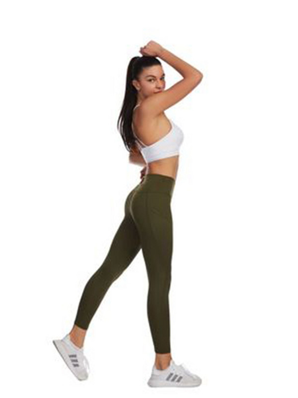 Τσέπες με ψηλό κολάν Γυναικεία αθλητικά παντελόνια παντελόνια γυμναστικής παντελόνια γιόγκα για τρέξιμο