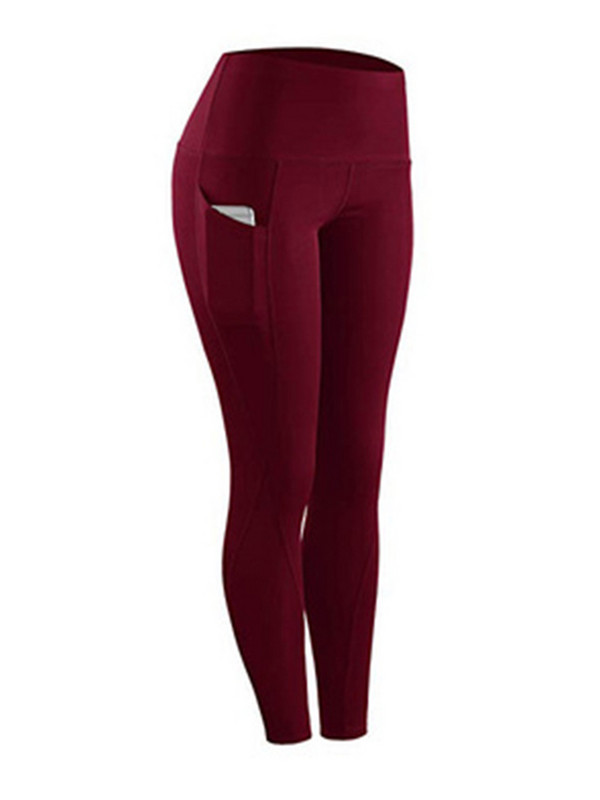 Τσέπες με ψηλό κολάν Γυναικεία αθλητικά παντελόνια παντελόνια γυμναστικής παντελόνια γιόγκα για τρέξιμο