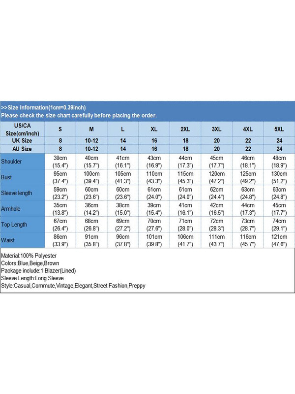 ZANZEA Φθινοπωρινό κοτλέ Casual Blazer Γυναικείο Κομψό OL κοστούμι για εργασιακό σακάκι Μόδα μακρυμάνικο παλτό με γιακά