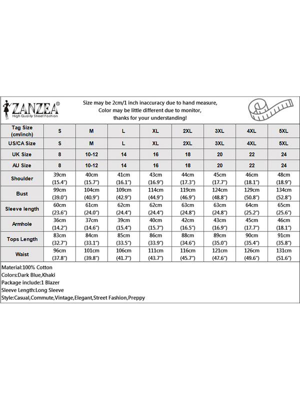 Mood naised vabaaja täis puuvillasest linasest revääriga jakid pikkade varrukatega bleiser ZANZEA 2023 kevad-sügis lahtised ülerõivad