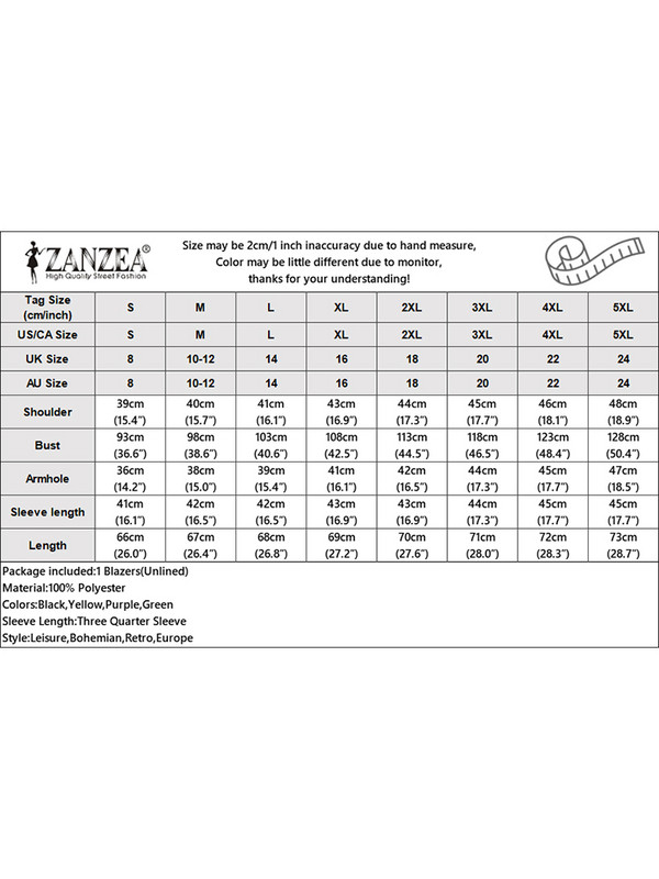 2023 ZANZEA Elegante femei cu revere gât cu mâneci 3/4 Blazer costume vară paltoane subțiri ocazional birou îmbrăcăminte de lucru solid OL outwear cardigan