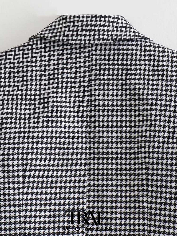 TRAF Blazer decupat cu picior de gală la modă pentru femei