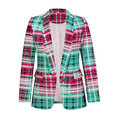 Proljetna jesenska moda Novi ženski tanki mrežasti sako u boji Uredska dama Sako s jednim gumbom Djevojka Ležerni kaput Poklon za zabavu