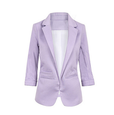 2023 Candy Color Μανίκια επτά σημείων Μικρό κοστούμι Commuter Μοντέλα Λεπτά γυναικεία σακάκια