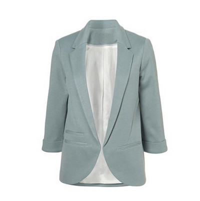 2023 Candy Color Μανίκια επτά σημείων Μικρό κοστούμι Commuter Μοντέλα Λεπτά γυναικεία σακάκια