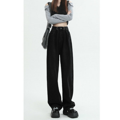 Modne traperice Ženske široke hlače Kaubojske hlače Ženska odjeća Traperice Y2k Odjeća 2023 Ženske traperice visokog struka Odjeća 90-ih