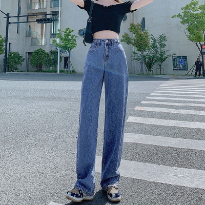 Modne traperice Ženske široke hlače Kaubojske hlače Ženska odjeća Traperice Y2k Odjeća 2023 Ženske traperice visokog struka Odjeća 90-ih