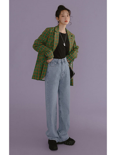 Nove ženske traperice s leptir mašnom visokog struka Ženske široke traperice s dugmadima Ženske hlače Uske ulične hlače Pencil Denim Traperice za žene