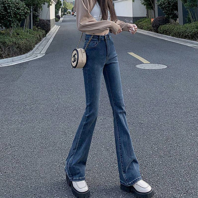 Μπλε τζιν Γυναικείο ίσιο πόδι Τζιν Γυναικείο 2022 Γυναικεία ρούχα Τζιν Streetwear Γυναικεία παντελόνια Κορεάτικη μόδα Y2k Ψηλόμεση