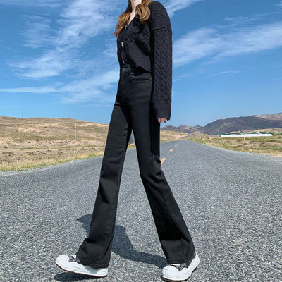 Μπλε τζιν Γυναικείο ίσιο πόδι Τζιν Γυναικείο 2022 Γυναικεία ρούχα Τζιν Streetwear Γυναικεία παντελόνια Κορεάτικη μόδα Y2k Ψηλόμεση