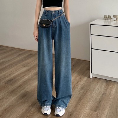 Γυναικεία ρούχα Κορεάτικη μόδα Φαρδιά τζιν Γυναικεία 2022 Γυναικεία παντελόνια Streetwear Y2k Νέα τζιν Γυναικεία Ψηλόμεση Vintage Ρούχα