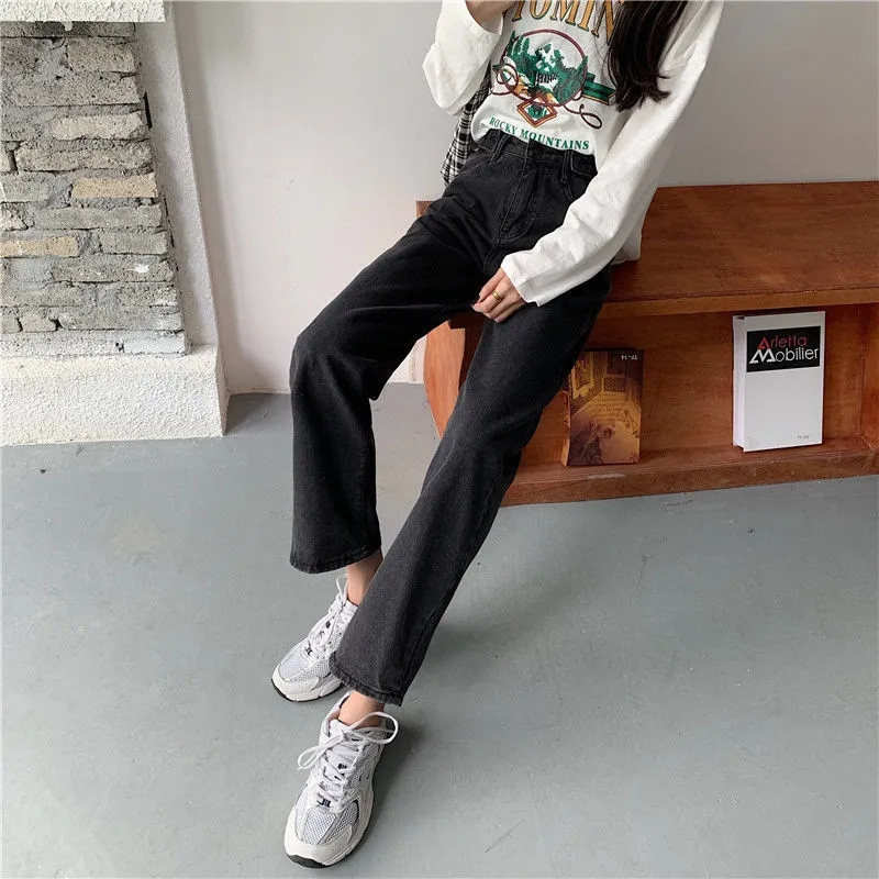 Ženske traperice 2023 Trend Streetwear Y2k Vintage Odjeća Traperice ravnih nogavica Ženska odjeća visokog struka Korejski modni traper