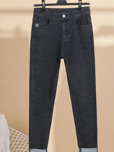 S-6xl Uske pencil traper hlače visokog struka Ženske klasične uske rastezljive Vaqueros ženske hlače Jednostavne ulične traperice