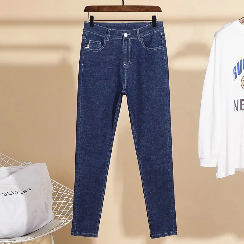 S-6xl Uske pencil traper hlače visokog struka Ženske klasične uske rastezljive Vaqueros ženske hlače Jednostavne ulične traperice