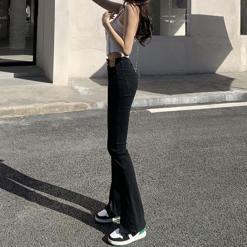 ZOENOVA Ženske traperice s niskim strukom, uske visoke elastične traperice za ženske hlače 2022. Korejske modne denim traper hlače