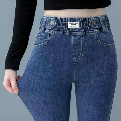 Τζιν Oversize 26-38 Slim Denim Παντελόνι Γυναικείο Ψηλόμεσο Skinny Jean Vintage Wash Pencil Stretch Vaqueros Κολάν Pantalones