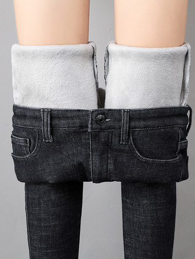 Μόδα Stretch ψηλόμεσο παντελόνι μολύβι Γυναικείο casual βελούδινο τζιν Γυναικείο τζιν υψηλής ποιότητας χοντρό γυναικείο παντελόνι 2022