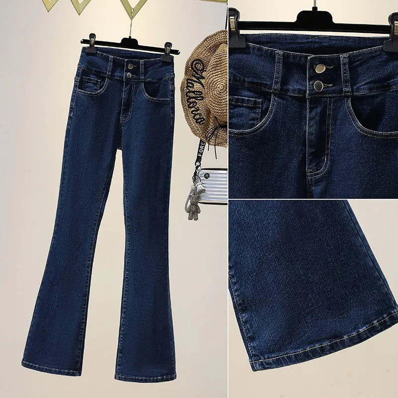 Kõrge vöökohaga heledad püksid Naiste Korea mood sobivad õhukesed püksid Boyfriend teksad Naistele Tänavarõivad Vintage kitsad teksad