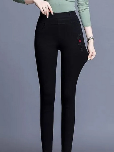 Casual ψηλόμεσο μέχρι τον αστράγαλο τζιν μολύβι μεγάλο μέγεθος 4xl Skinny τζιν παντελόνι Γυναικείο Strecth Vaqueros Νέο κολάν μόδας