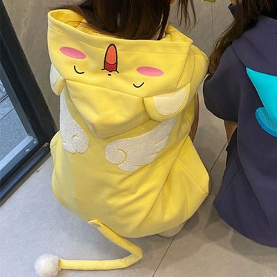 Hoodie Kpop Super zgodne Hoodies u fakultetskom stilu Visokokvalitetne zimske pulovere s dugmadima Slatki i slatki kaput Ženska gornja odjeća