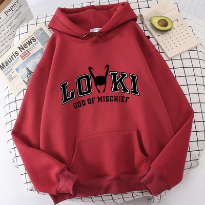 Marvel Superhero Loki Anime Hoodie Γυναικεία Rocky Prank God Cartoon Hoodie Ανδρικά Unisex Casual Street Fashion Winter Hoodie