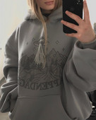 Y2K Sweatshirts New Funny Alien UFO Extraterrestrial I Want To Leave Alien Hoodie Muške sweatshirts Zimske majice s kapuljačom