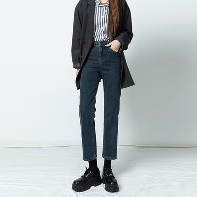 ZOENOVA 2022 Γυναικεία τζιν Vintage Mid Waist Loose Business Office Κομψό γυναικείο παντελόνι ολόσωμο Mom Jean Denim Vaqueros Mujer