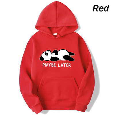 Slatka panda majica s kapuljačom, modni print, ženski ležerni pulover, majica s kapuljačom, zima, jesen, majica s kapuljačom