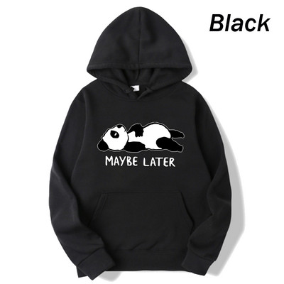 Slatka panda majica s kapuljačom, modni print, ženski ležerni pulover, majica s kapuljačom, zima, jesen, majica s kapuljačom