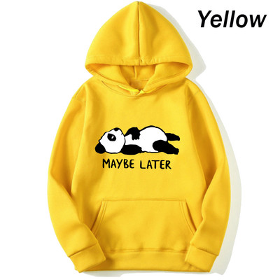 Slatka panda majica s kapuljačom, modni print, ženski ležerni pulover, majica s kapuljačom, zima, jesen, majica s kapuljačom