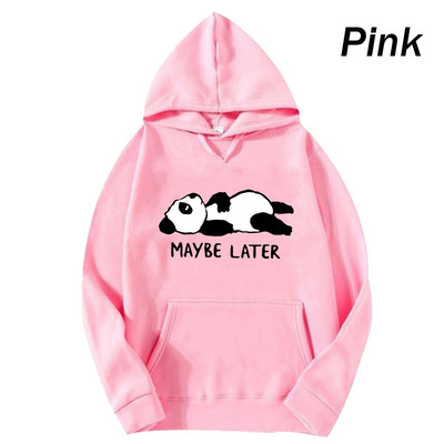 Slatka panda majica s kapuljačom, modni print, ženski ležerni pulover, majica s kapuljačom, zima, jesen, majica s kapuljačom