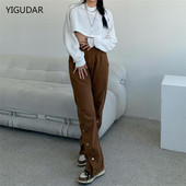 Φθινόπωρο 2022 Νέο Καφέ ίσιο τζιν Vintage Slender Office Lady Jeans Γυναικείο Παντελόνι Ψηλόμεσο Παντελόνι Γυναικείο τζιν για γυναίκες