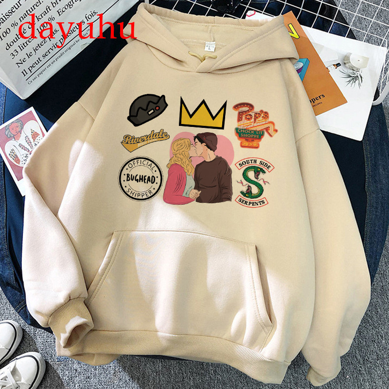 Fashion Riverdale Southside Serpents Harajuku Snake Hoodies Ullzang Funny Cartoon Oversized Sweatshirt Streetwear Hoody Ženski