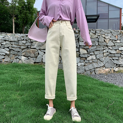 Zoenova Πολύχρωμο Παντελόνι Χαρέμι Σε Μόδα Άνοιξη Άγρια Γυναικεία Τζιν Παντελόνια 90s Style Personality Street Plus Size Jeans 5xl