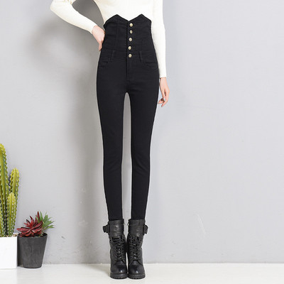 Μόδα Γυναικεία τζιν παντελόνι Ελαστική ψηλόμεση στενό τζιν Γυναικείο τζιν άνοιξη/φθινόπωρο Πόδια Pantalones Mujer Plus Size