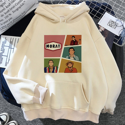 Morat hoodies meeste vintage graafiline hip hop trükitud meeste kapuutsiga hoody anime