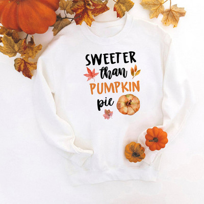 Γεια σου μπλούζα με στάμπα κολοκύθας Ευχαριστώ Ευγνώμονες Ευλογημένες Γυναικείες Μόδα Πουλόβερ Ευχαριστιών Streetwear Απόκριες Ρούχα