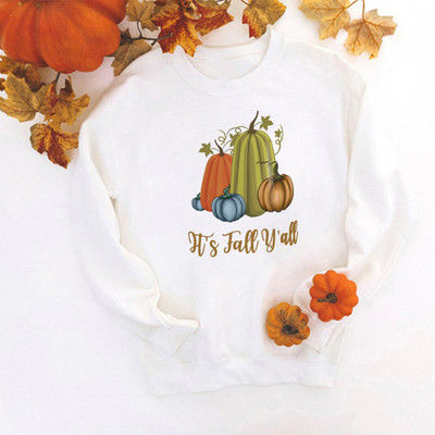 Γεια σου μπλούζα με στάμπα κολοκύθας Ευχαριστώ Ευγνώμονες Ευλογημένες Γυναικείες Μόδα Πουλόβερ Ευχαριστιών Streetwear Απόκριες Ρούχα