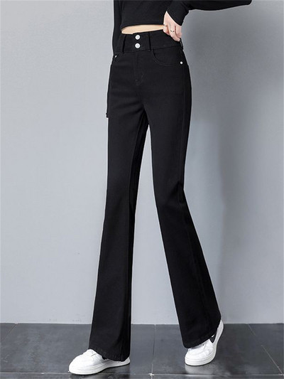 Φθινοπωρινό Γυναικείο Stretch Τζιν ψηλόμεσο Γυναικείο Ανοιξιάτικο Λεπτό Παντελόνι Γυναικείο Τζιν παντελόνι Street All-match