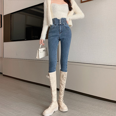 ZOENOVA Γυναικείο τζιν τζιν παντελόνι με λεπτή εφαρμογή Γυναικείο ελαστικό μολύβι παντελόνι 2023 Ψηλόμεση Γυναικεία στενά casual κοκαλιάρικα γυναικεία ρούχα
