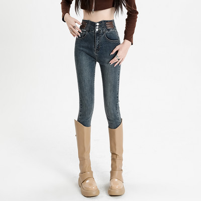 ZOENOVA Γυναικείο τζιν τζιν παντελόνι με λεπτή εφαρμογή Γυναικείο ελαστικό μολύβι παντελόνι 2023 Ψηλόμεση Γυναικεία στενά casual κοκαλιάρικα γυναικεία ρούχα